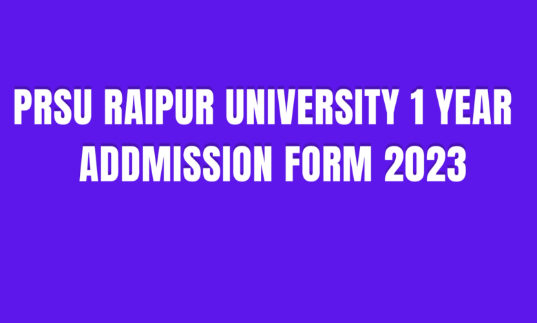 pt ravishankar shukla university online admission form 2023 